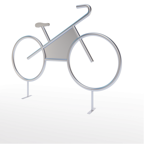Bike Shaped Bike Stand
